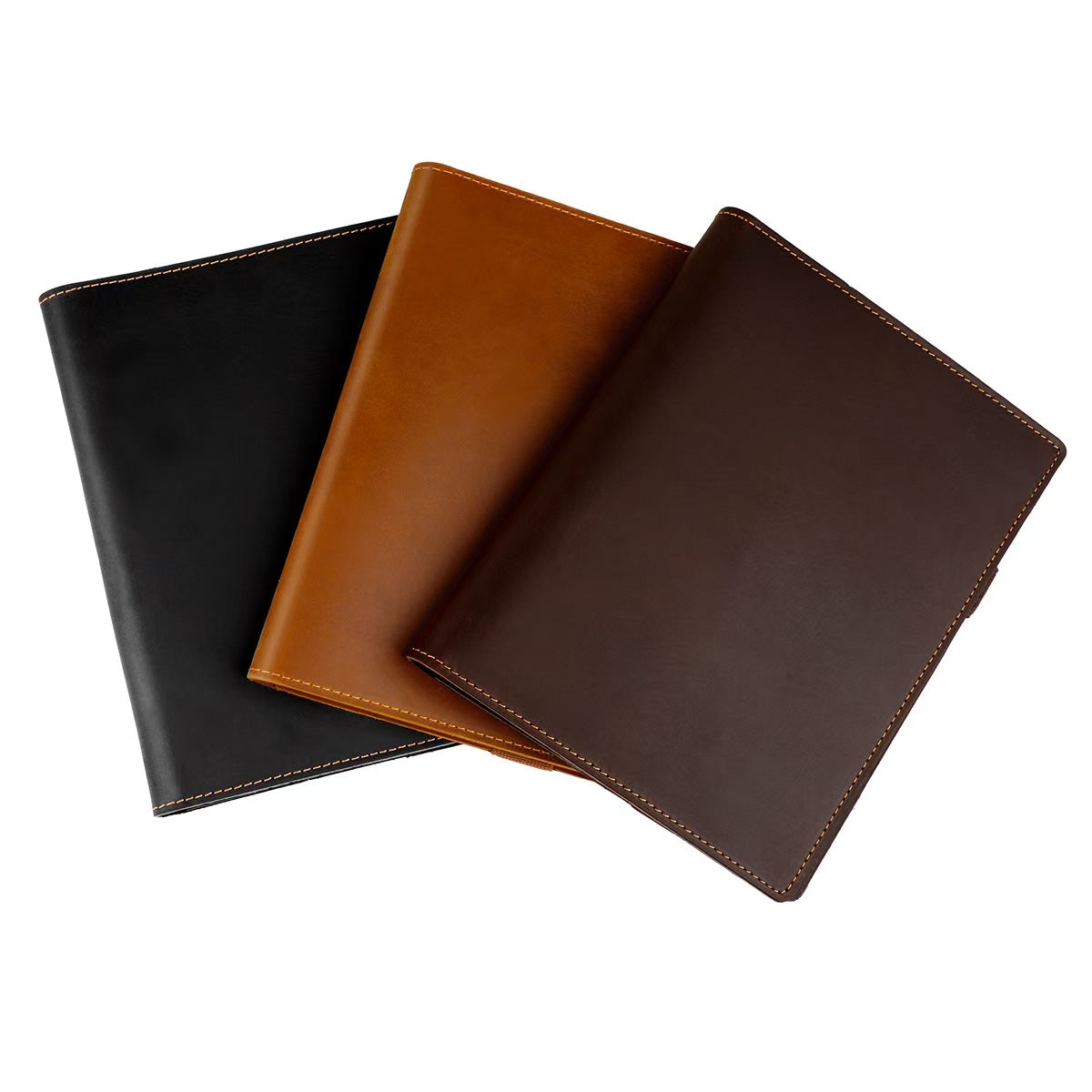 Vintage Crazy Horse Leather Notebook Cover & Multi-Functional Protective Case – Premium Handmade Organizer