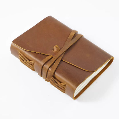Luxury Crazy Horse Leather Notebook