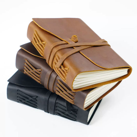 Luxury Crazy Horse Leather Notebook