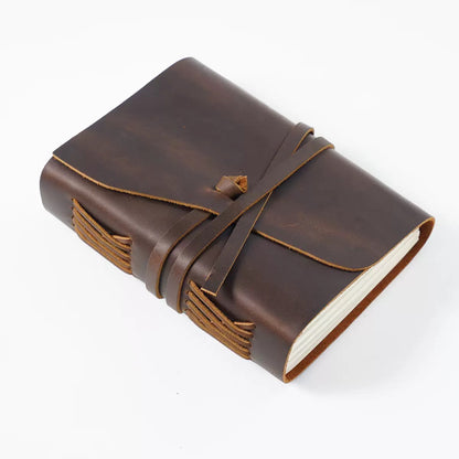 Luxury Crazy Horse Leather Notebook